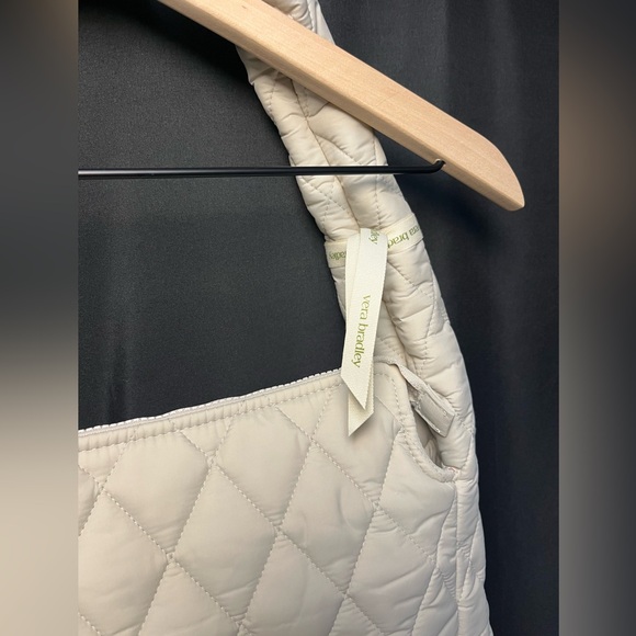 Vera Bradley Quilted Tifton Hobo Tote in Pumice Stone - Picture 5 of 12
